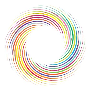 Geometrik soyut çember, dairesel element vektör çizimi