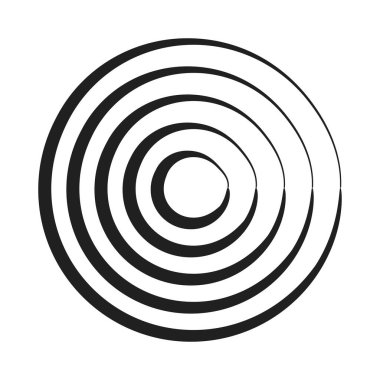 radyal daire ögesi, basit vektör illüstrasyon grafiği