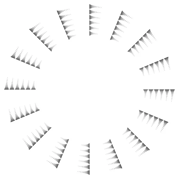 Círculo Abstracto Geométrico Elemento Circular Vector Ilustración — Vector de stock