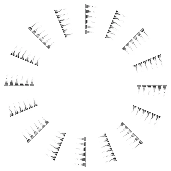 Círculo Abstrato Geométrico Ilustração Vetorial Elemento Circular — Vetor de Stock