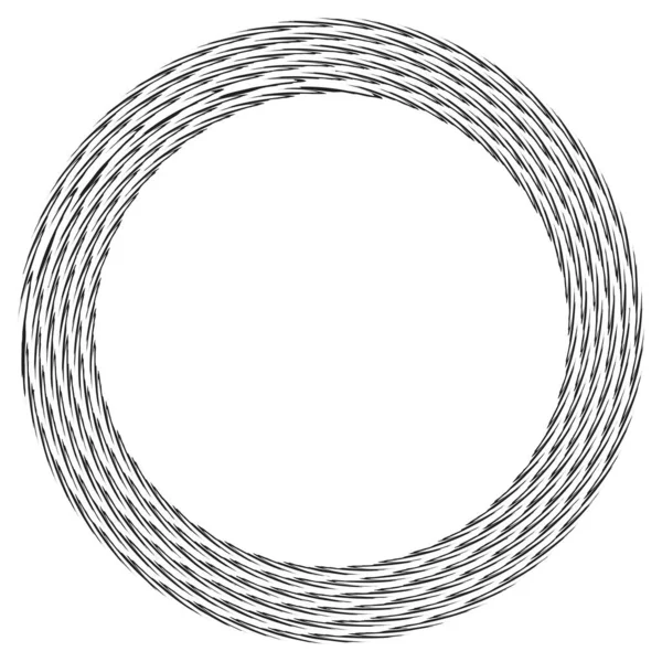 Geometrischer Abstrakter Kreis Kreisförmige Vektordarstellung — Stockvektor