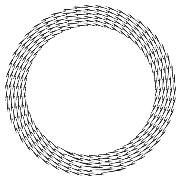 Geometrischer Abstrakter Kreis Kreisförmige Vektordarstellung — Stockvektor