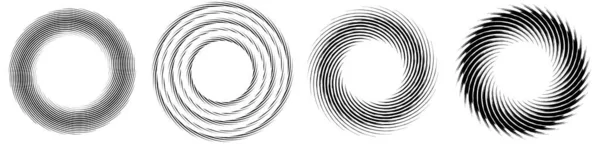Геометричне Абстрактне Коло Круговий Елемент Векторні Ілюстрації — стоковий вектор