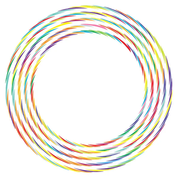 Círculo Abstrato Geométrico Ilustração Vetorial Elemento Circular — Vetor de Stock