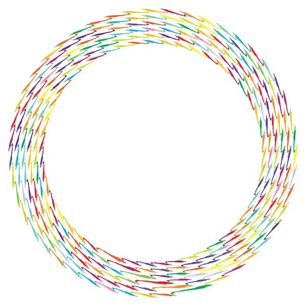 Círculo Abstrato Geométrico Ilustração Vetorial Elemento Circular — Vetor de Stock