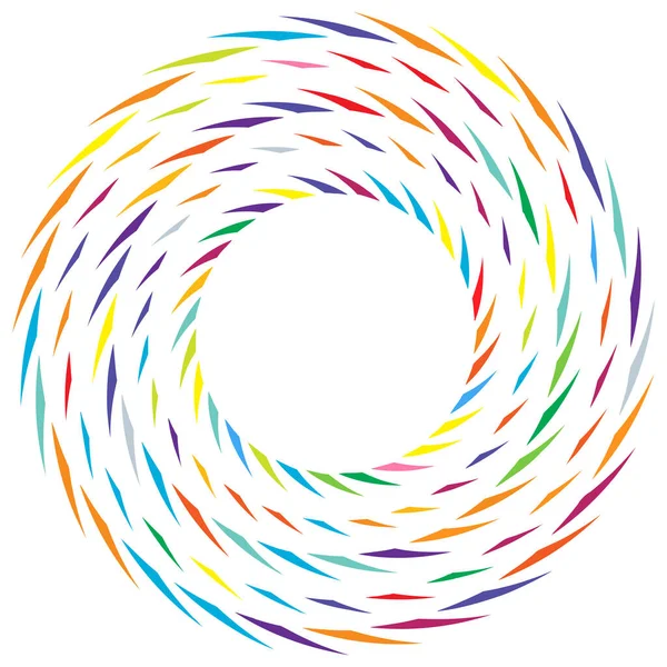 幾何学的抽象円 円要素ベクトル図 — ストックベクタ