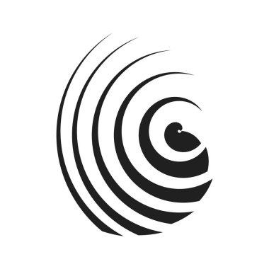 radyal daire ögesi, basit vektör illüstrasyon grafiği