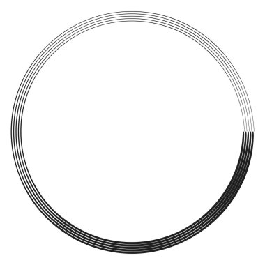 Eşmerkezli yarıçaplı daire elementleri vektörü   