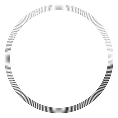 Eşmerkezli yarıçaplı daire elementleri vektörü   