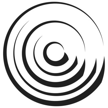 radyal daire ögesi, basit vektör illüstrasyon grafiği