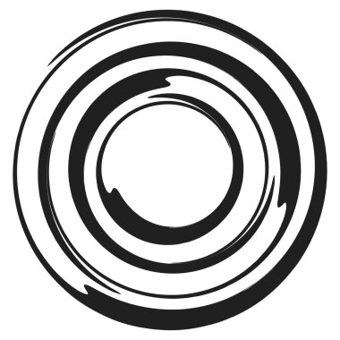 radyal daire ögesi, basit vektör illüstrasyon grafiği