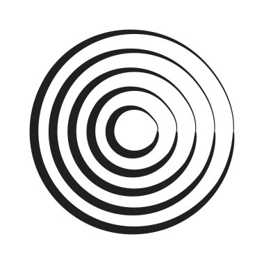 radyal daire ögesi, basit vektör illüstrasyon grafiği