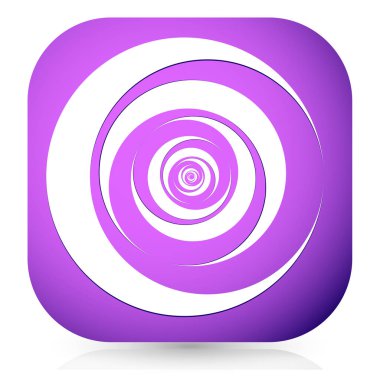 Spiral, girdap, döndürme simgesi, tasarım elemanı çizimi