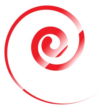 Spiral, girdap, döndürme simgesi, tasarım elemanı çizimi
