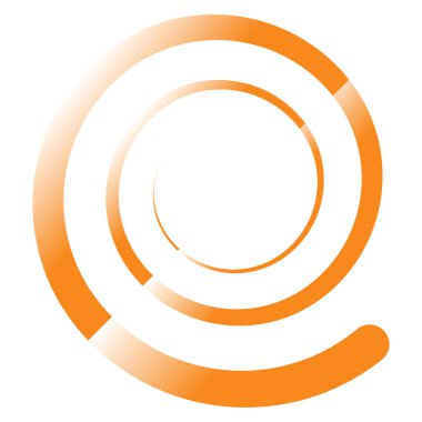 Spiral, girdap, döndürme simgesi, tasarım elemanı çizimi