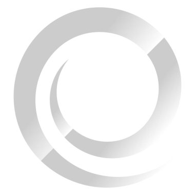 Spiral, girdap, döndürme simgesi, tasarım elemanı çizimi