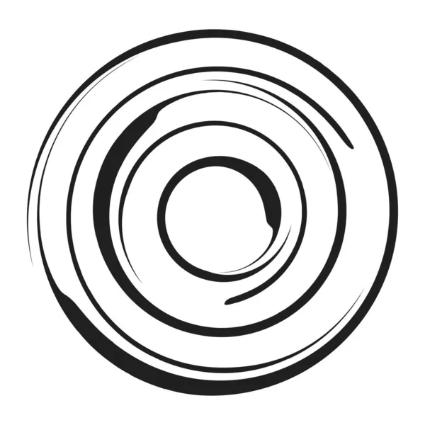 Radiální Kruhový Prvek Jednoduchá Vektorová Ilustrace — Stockový vektor