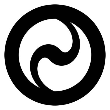 Spiral, girdap, döndürme simgesi, tasarım elemanı çizimi