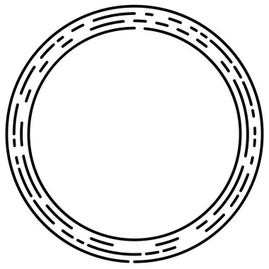 Bölümlü dairesel element, basit vektör illüstrasyon grafiği