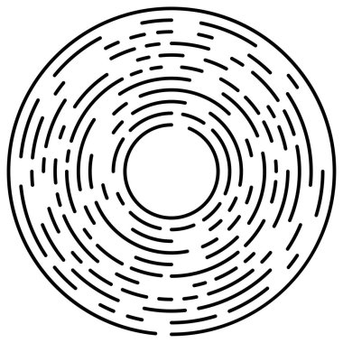 Bölümlü dairesel element, basit vektör illüstrasyon grafiği