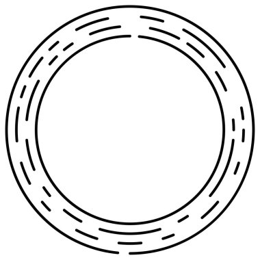 Bölümlü dairesel element, basit vektör illüstrasyon grafiği