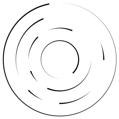 Bölümlü dairesel element, basit vektör illüstrasyon grafiği