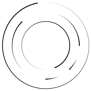 Bölümlü dairesel element, basit vektör illüstrasyon grafiği