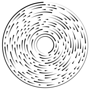 Bölümlü dairesel element, basit vektör illüstrasyon grafiği