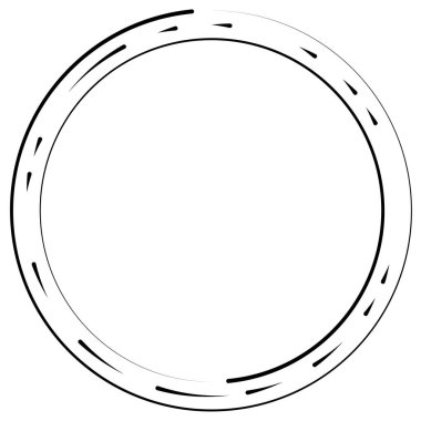 Bölümlü dairesel element, basit vektör illüstrasyon grafiği