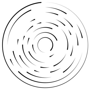 Bölümlü dairesel element, basit vektör illüstrasyon grafiği