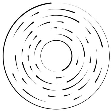 Bölümlü dairesel element, basit vektör illüstrasyon grafiği