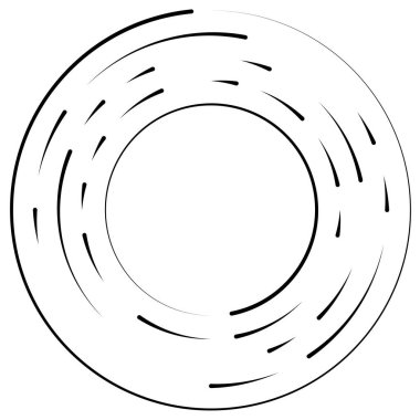 Bölümlü dairesel element, basit vektör illüstrasyon grafiği