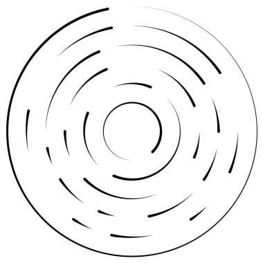 Bölümlü dairesel element, basit vektör illüstrasyon grafiği