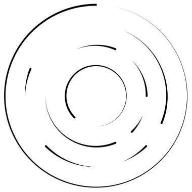 Bölümlü dairesel element, basit vektör illüstrasyon grafiği