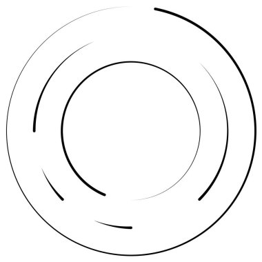 Bölümlü dairesel element, basit vektör illüstrasyon grafiği
