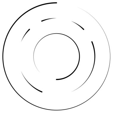 Bölümlü dairesel element, basit vektör illüstrasyon grafiği