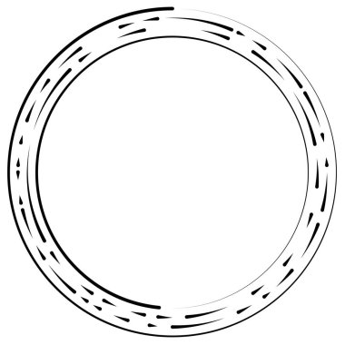 Bölümlü dairesel element, basit vektör illüstrasyon grafiği