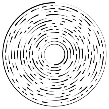 Bölümlü dairesel element, basit vektör illüstrasyon grafiği