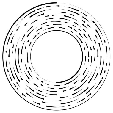Bölümlü dairesel element, basit vektör illüstrasyon grafiği