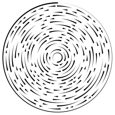 Bölümlü dairesel element, basit vektör illüstrasyon grafiği