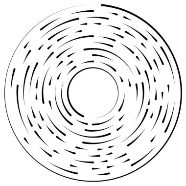 Bölümlü dairesel element, basit vektör illüstrasyon grafiği