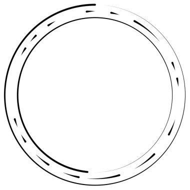 Bölümlü dairesel element, basit vektör illüstrasyon grafiği