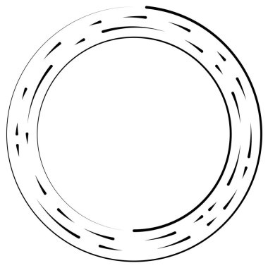 Bölümlü dairesel element, basit vektör illüstrasyon grafiği