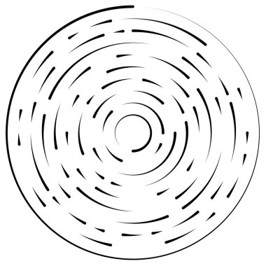 Bölümlü dairesel element, basit vektör illüstrasyon grafiği