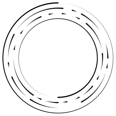 Bölümlü dairesel element, basit vektör illüstrasyon grafiği