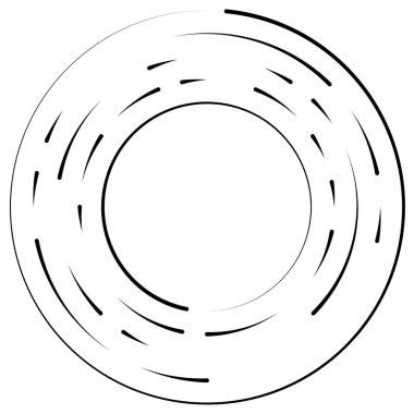 Bölümlü dairesel element, basit vektör illüstrasyon grafiği