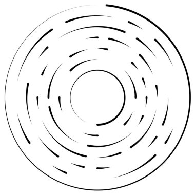 Bölümlü dairesel element, basit vektör illüstrasyon grafiği