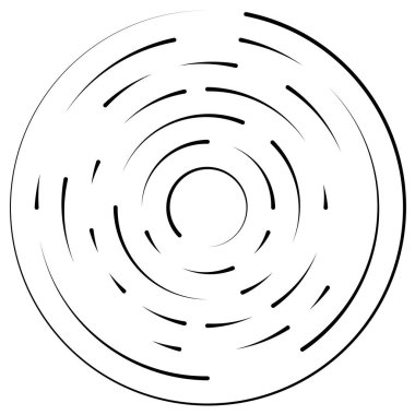 Bölümlü dairesel element, basit vektör illüstrasyon grafiği