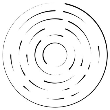 Bölümlü dairesel element, basit vektör illüstrasyon grafiği