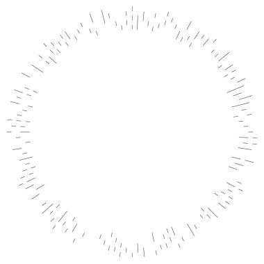 Bölümlü dairesel element, basit vektör illüstrasyon grafiği